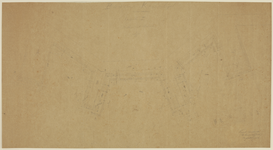 216960 Plattegrond op het vierde niveau van de buitenmuur met vensters van de kapel van St. Simon en Judas in de ...